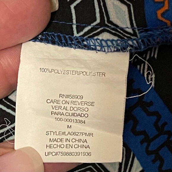 GIBSON*LATIMER Bright colors with ties at neck! Size Medium - Picture 6 of 7